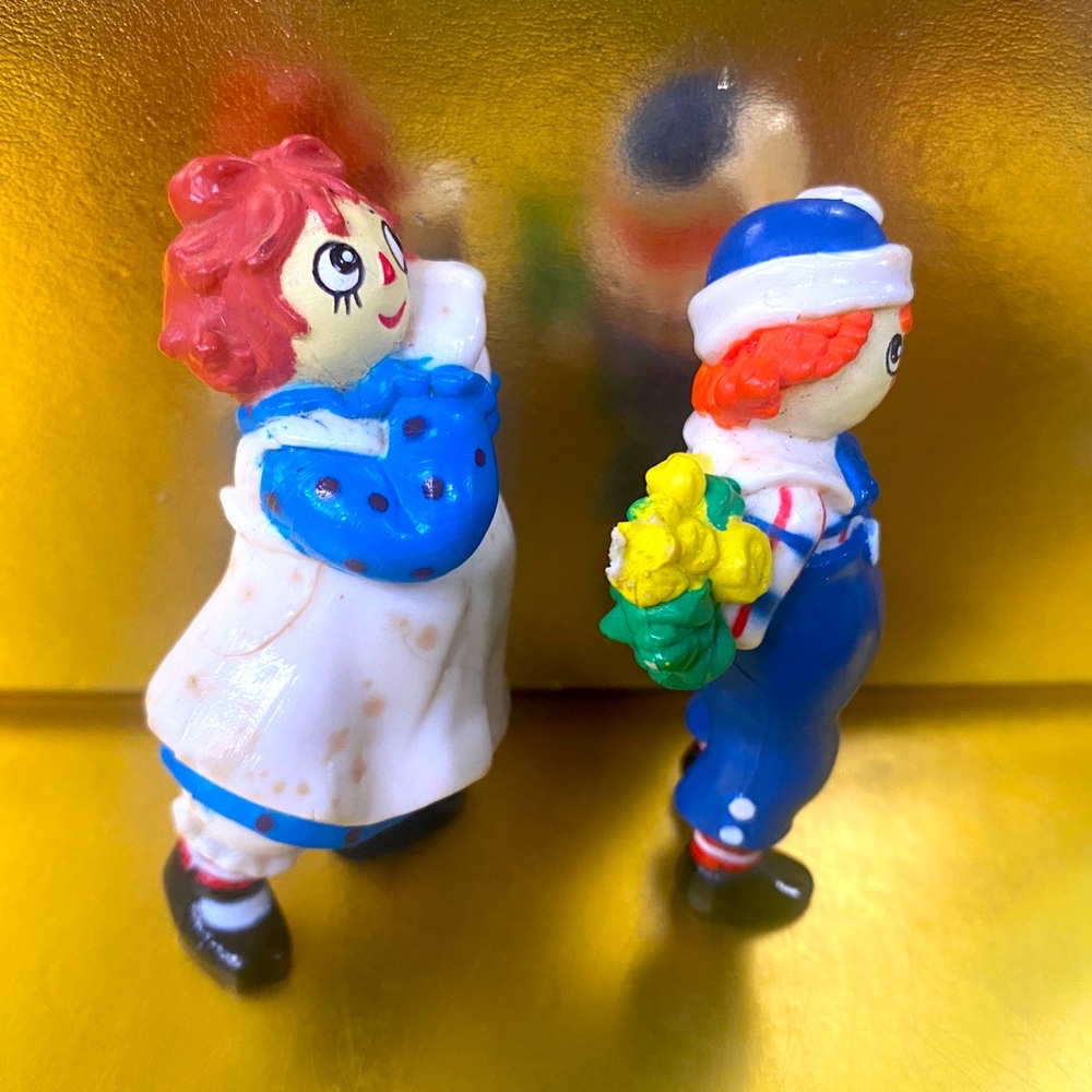 RAGGEDY ANN & RAGGEDY ANDY VINTAGE 1988 TARA TOYS COLLECTIBLE FIGURES - Picture 6 of 12